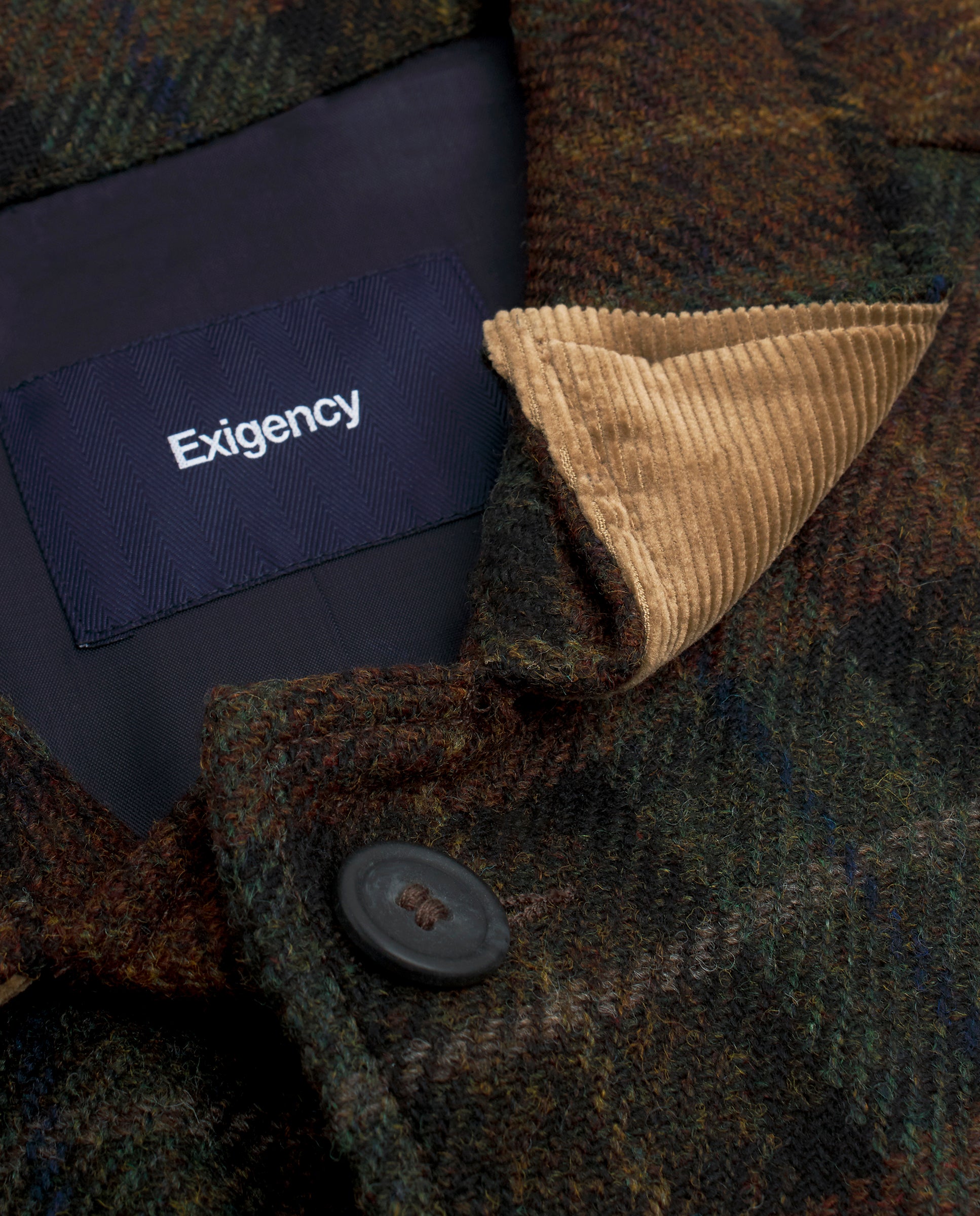 Sobrecamisa cuadros marrón