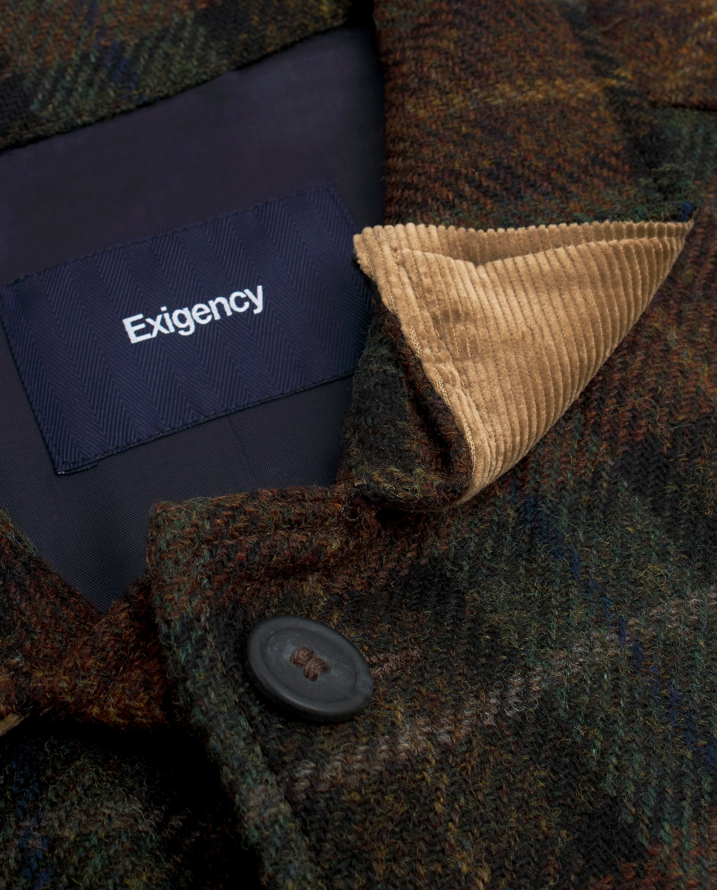 Sobrecamisa cuadros marrón